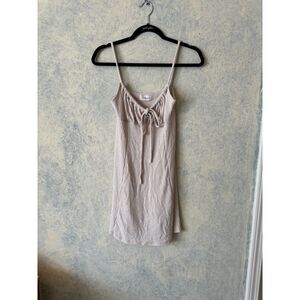 Audrey 3+1 beige mini dress